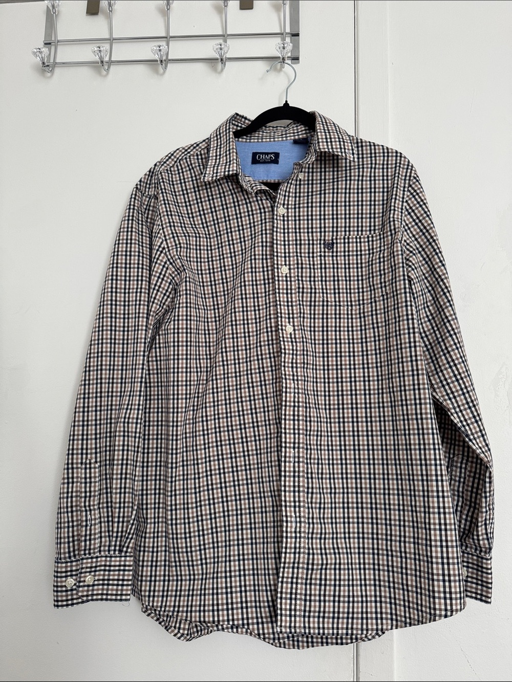Shirt Chaps Men's Plaid Button-Down - Size Large (L)